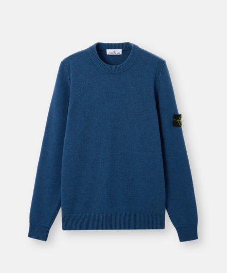 STONE ISLAND  羔羊毛圓領針織毛衣  JUN25