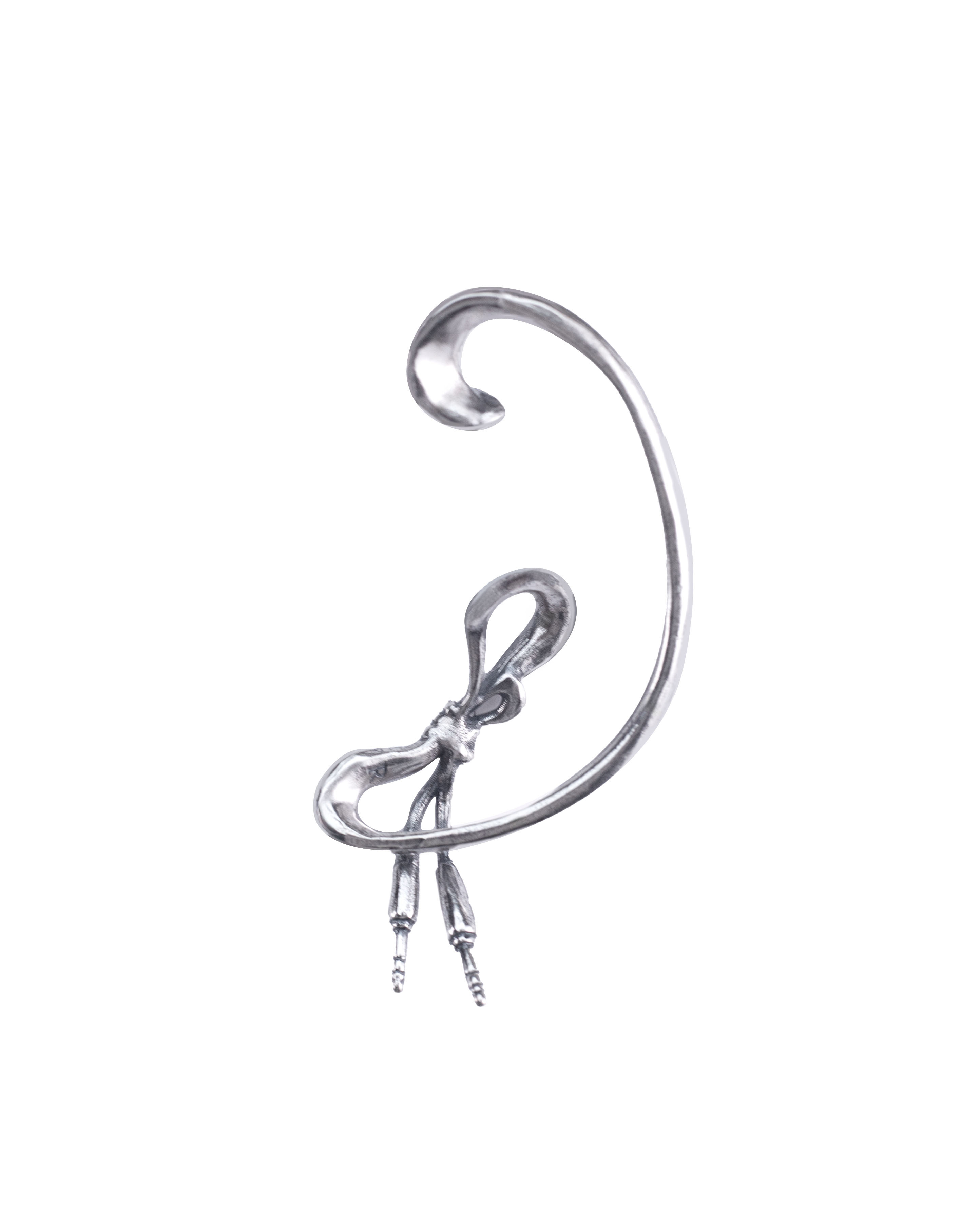 RECOVERY 完形羽線耳掛 古銀色