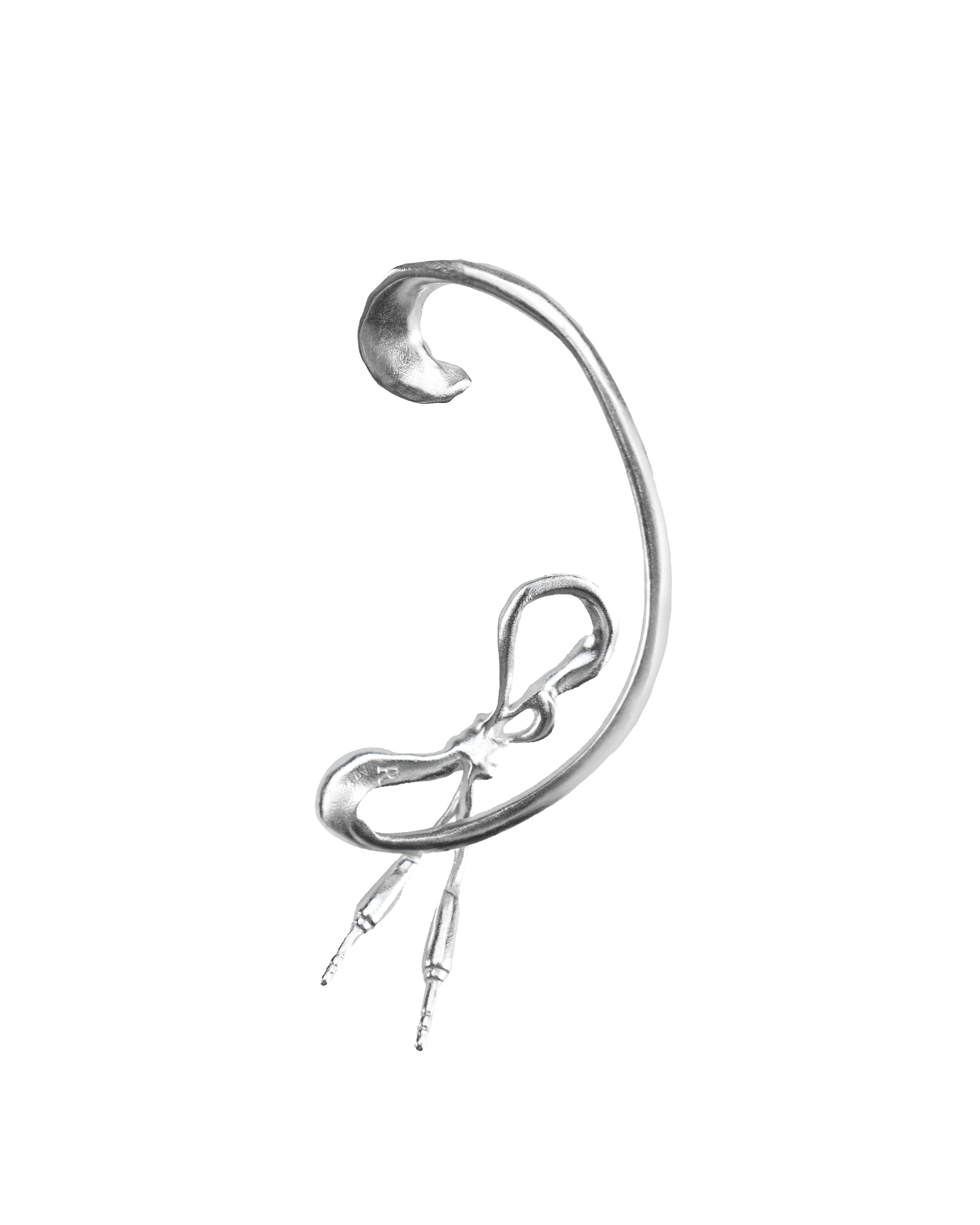 RECOVERY 完形羽線耳掛 925銀