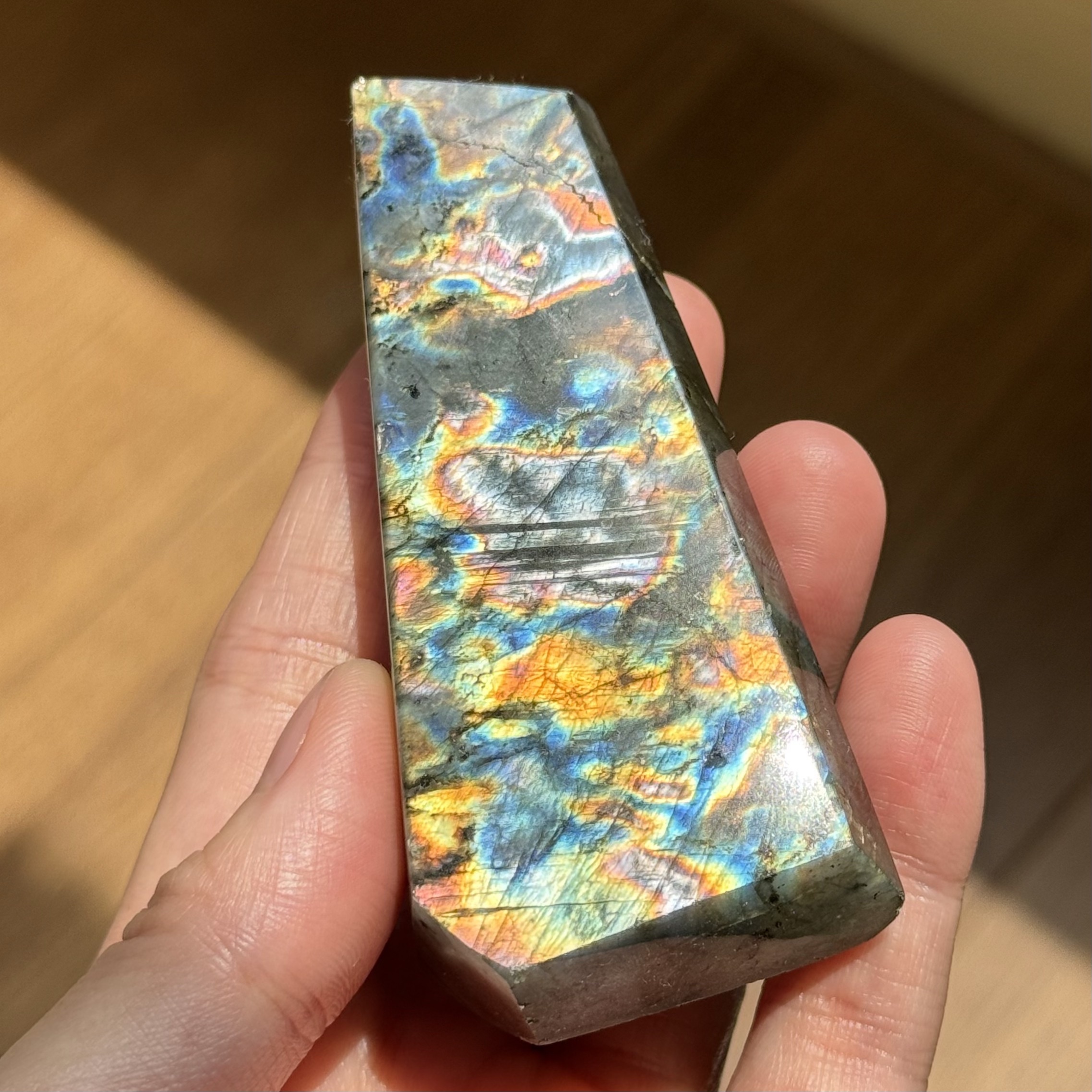 [原石] 拉長石 光譜石 水晶擺件