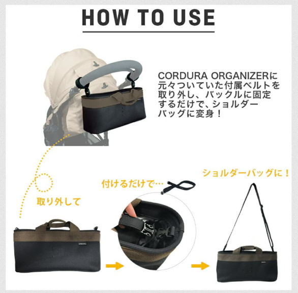 AirBuggy 配件．2018 Cordura Organizer側帶