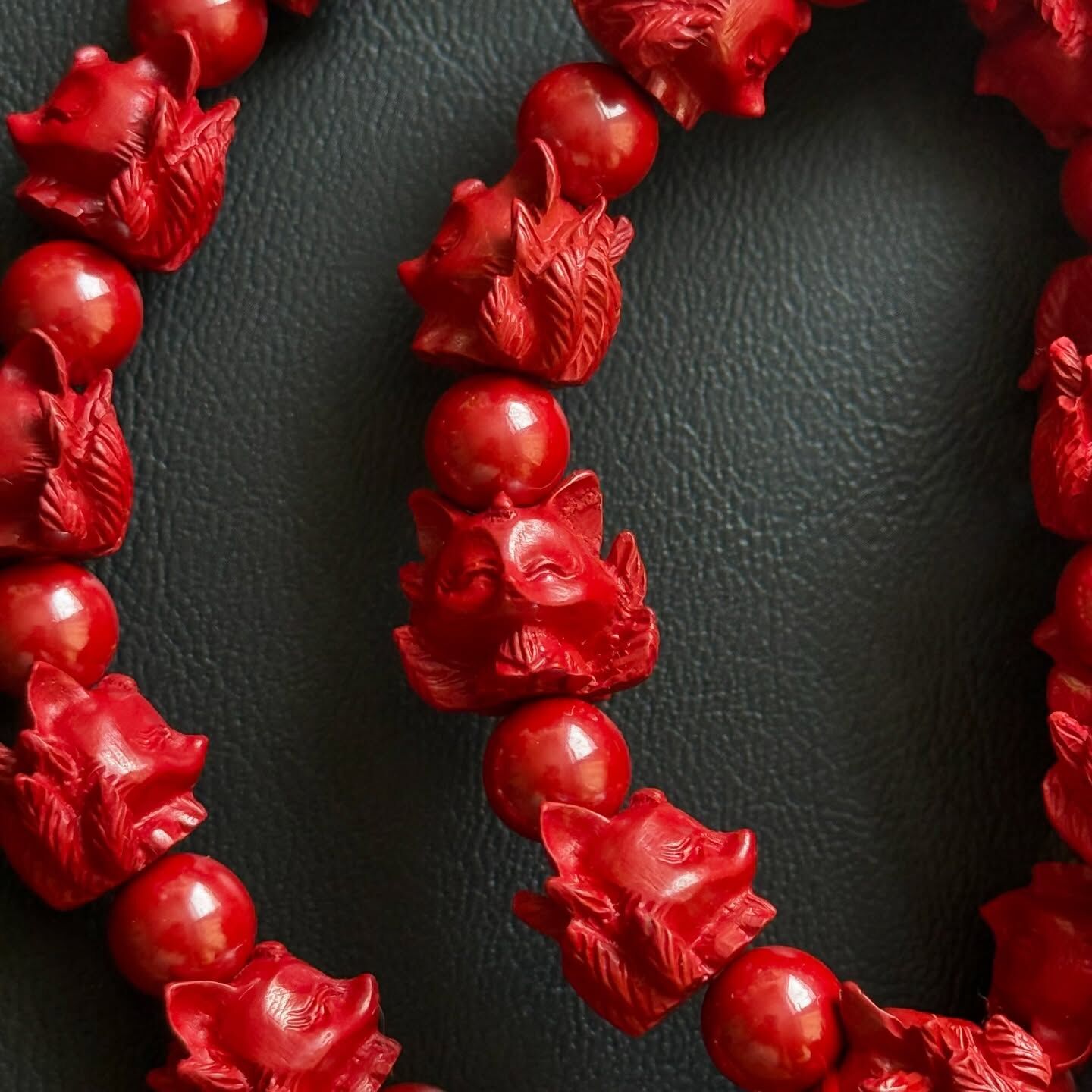 [原石] 硃砂 九尾狐 手串 避邪防煞