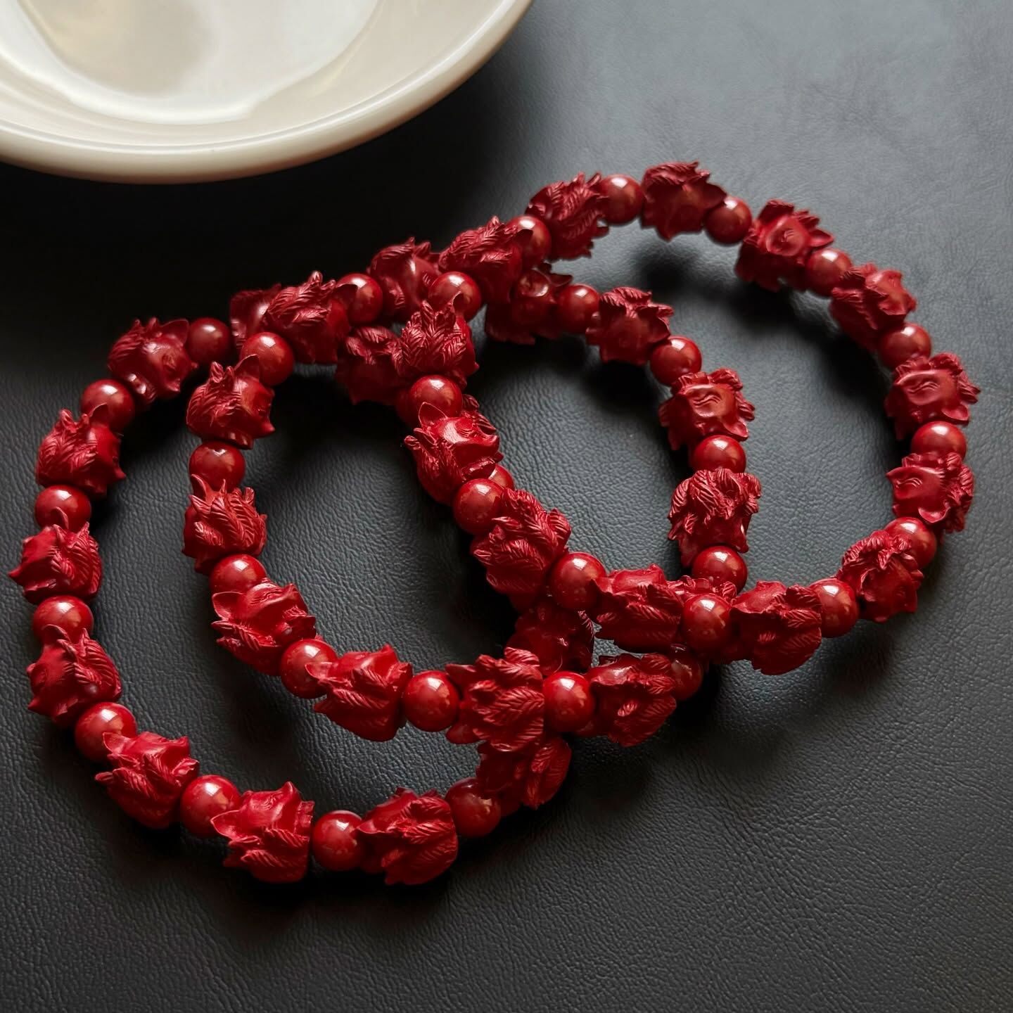 [原石] 硃砂 九尾狐 手串 避邪防煞