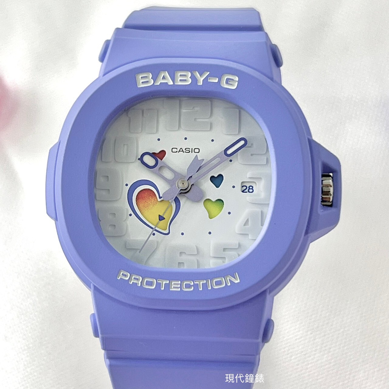 【Baby-G】俏皮愛心繽紛色彩手錶BGA-10-6A 42.1mm 現代鐘錶