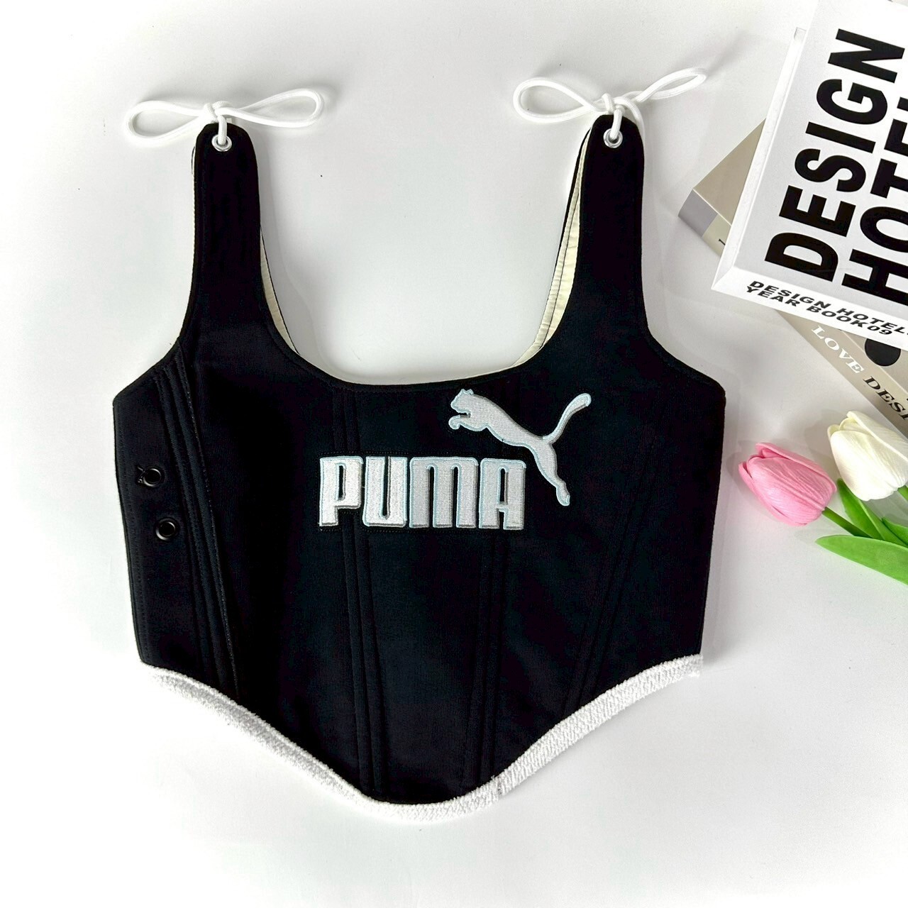 【售罄】 JUST ME - 泰國Ramake PUMA 大Logo 黑色馬甲