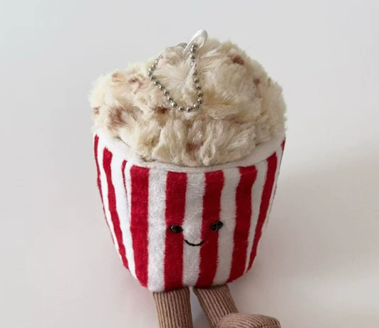 《6094》可愛爆米花吊飾/玩偶