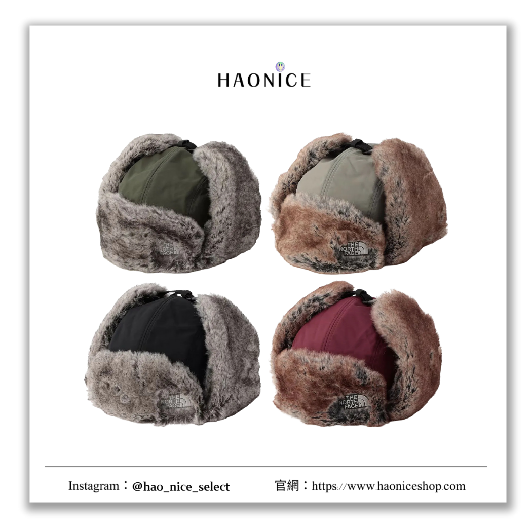 【HAO NICE】100%正品 THE NORTH FACE 美國潮牌🇺🇸皮革絨毛飛行帽 帽子