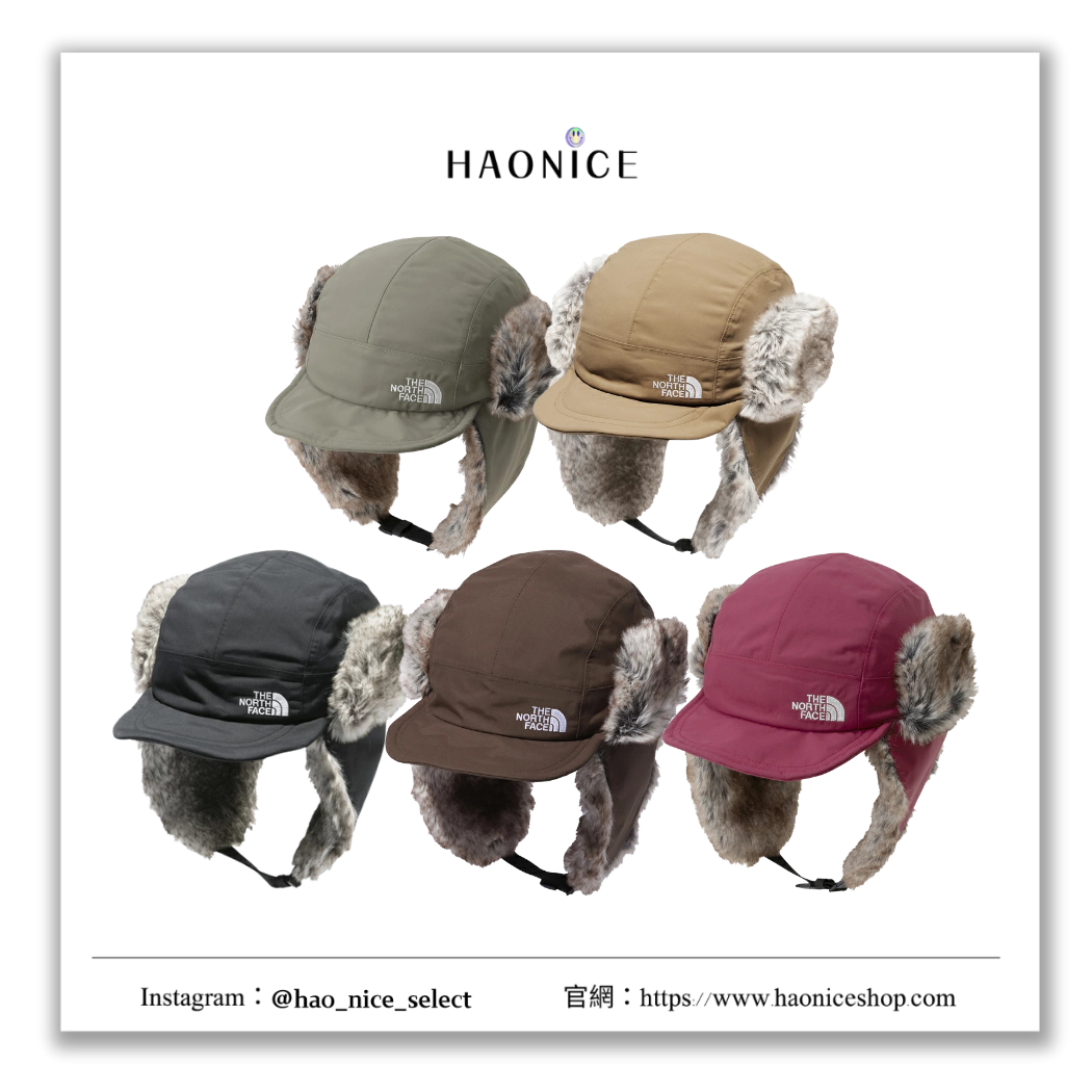 【HAO NICE】100%正品 THE NORTH FACE 美國潮牌🇺🇸雙層遮耳飛行帽 帽子