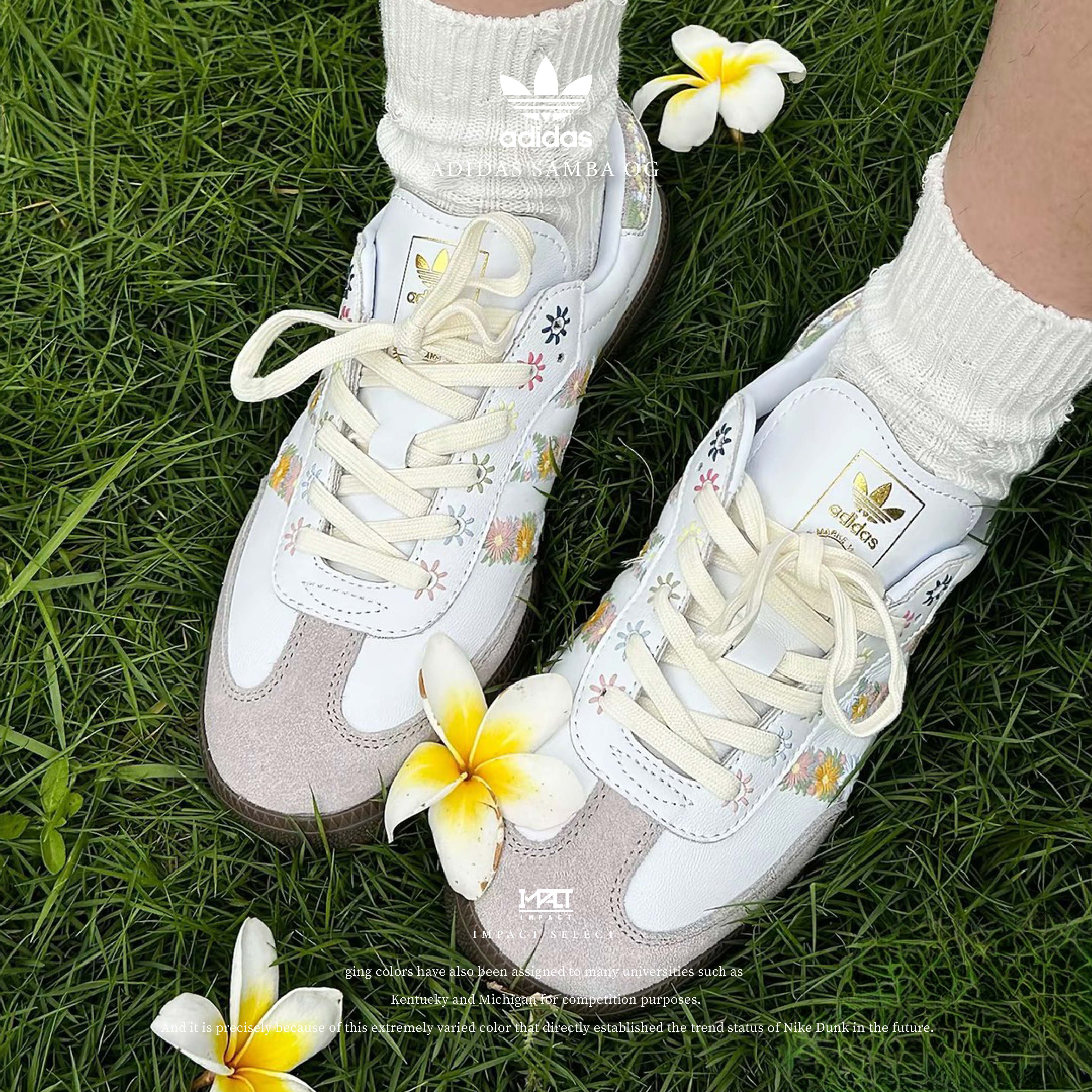 adidas Samba 花24.5cm Buy Adidas Wmns Samba OG 'White Floral Embroidery' - IF4398 | GOAT