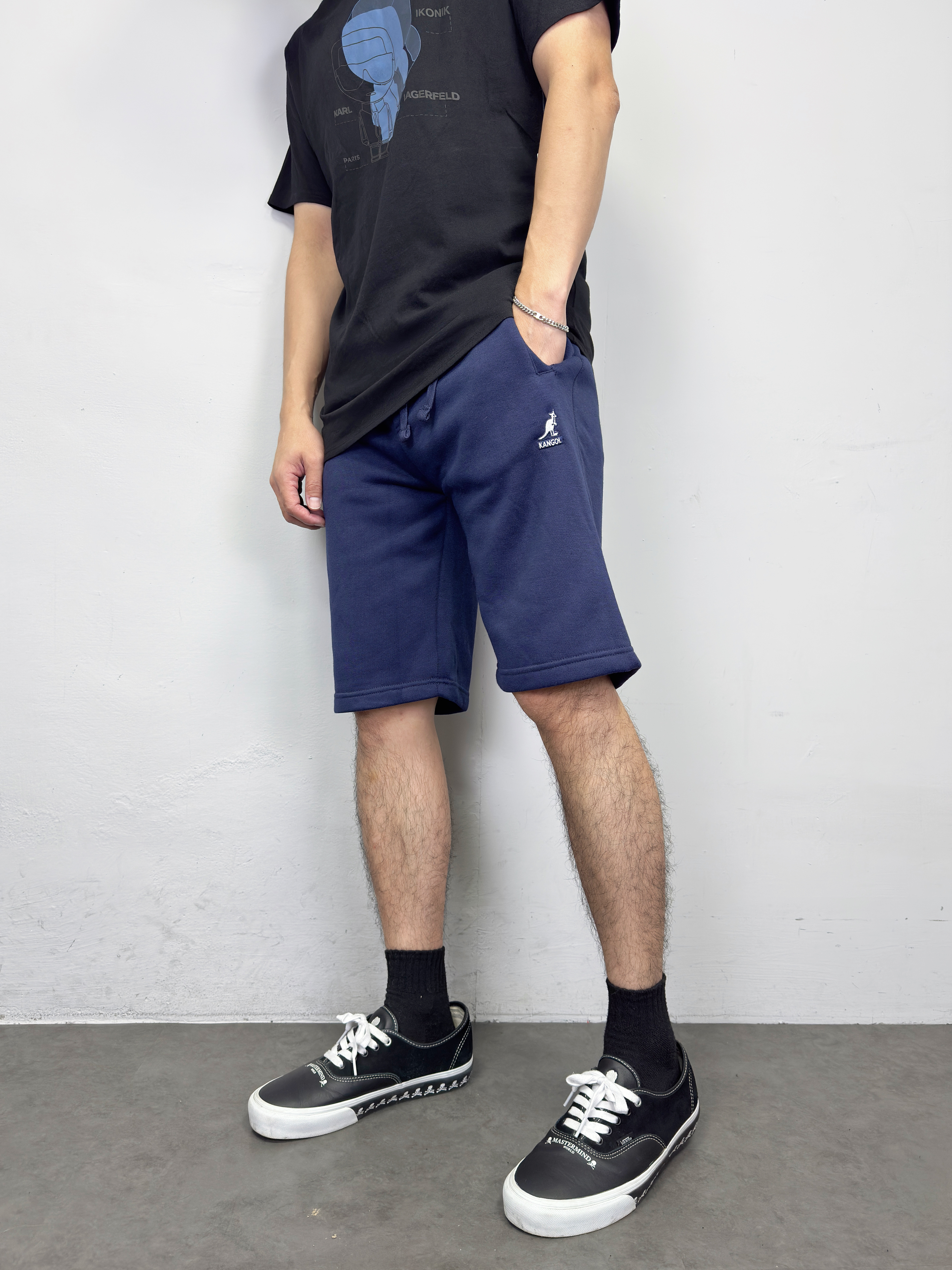 Kangol 袋鼠 電繡小Logo 短褲 棉褲
