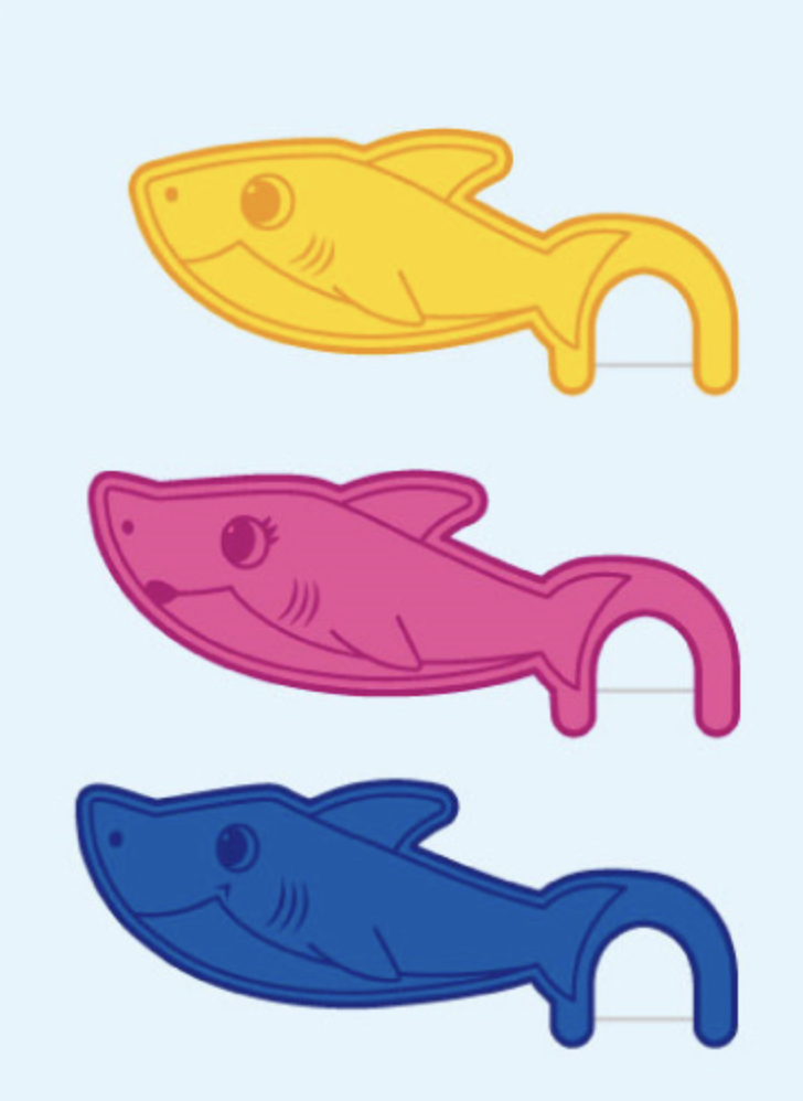 Baby Shark 造型嬰幼兒牙線棒 32入