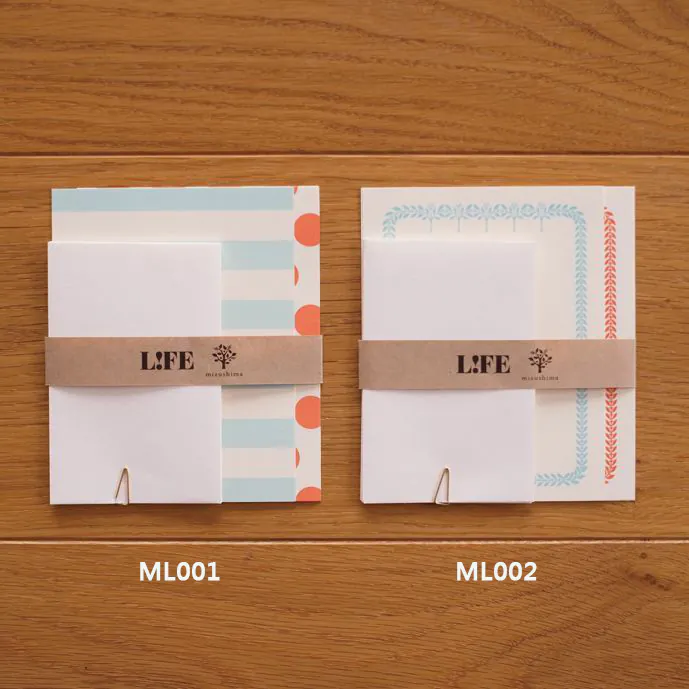 水縞×LIFE 信封信紙組｜水縞 MIZUSHIMA 日本