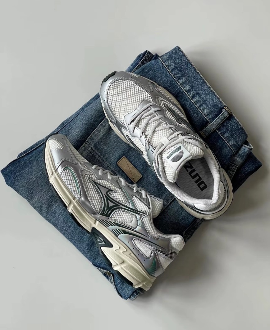 Mizuno Speed 2K 星河銀綠鐳射銀復古老爹鞋