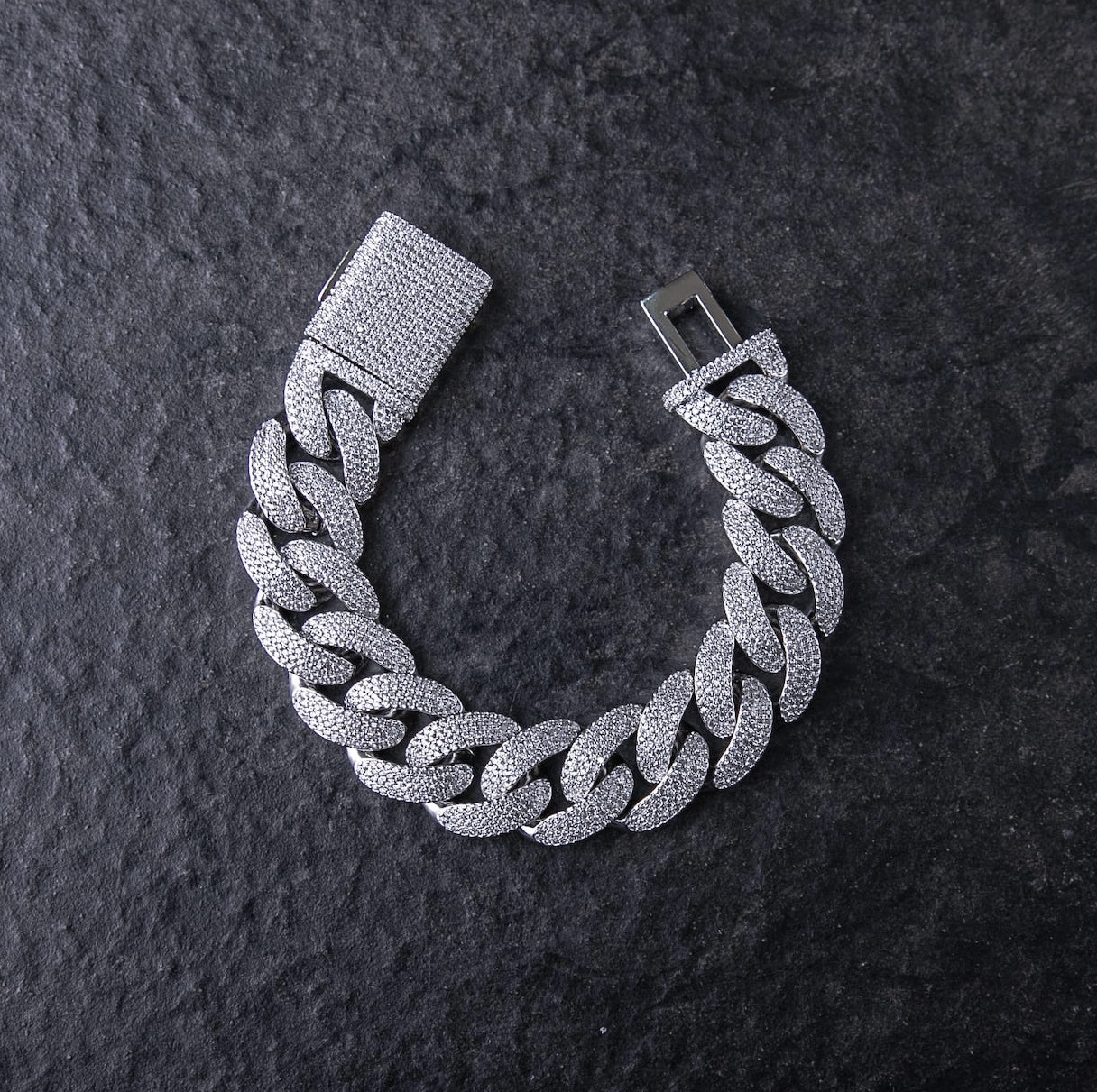 20mm滿鑲四排鑽邁阿密古巴手鍊