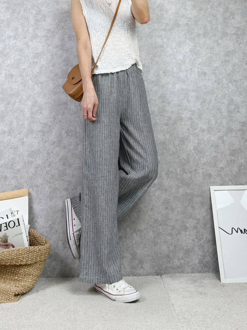 會呼吸的棉麻寬褲♡ 穿出舒適的慵懶感 ⚡️搶手貨⚡️