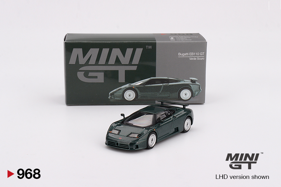 Mini GT 1/64 Bugatti EB110 GT Verde Scuro