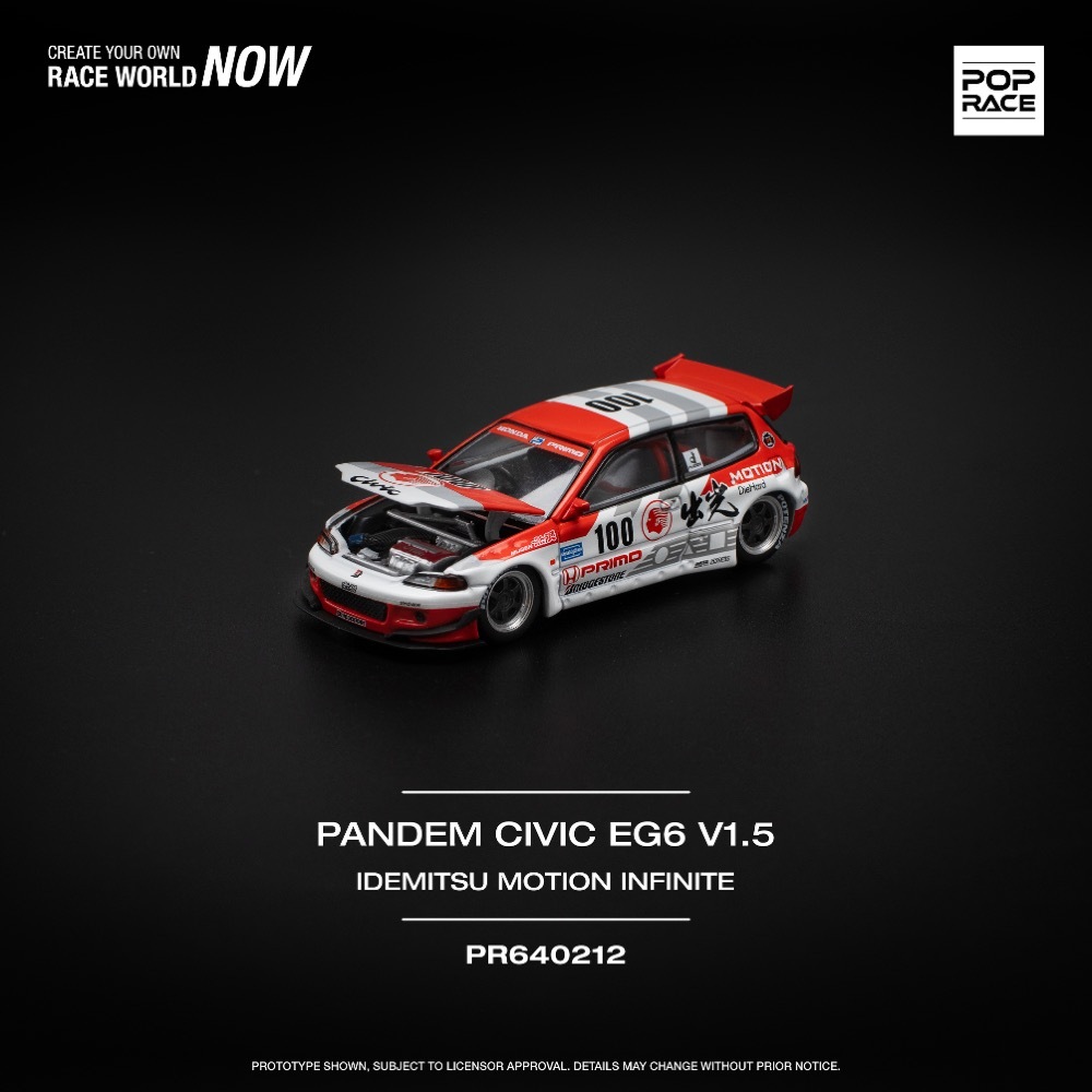 POPRACE 1/64 PANDEM CIVIC EG6 v1.5 IDEMITSU MOTION INFINITE