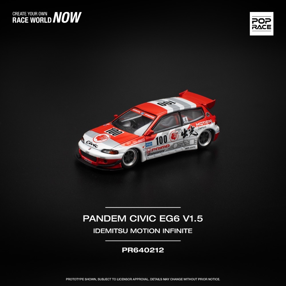 POPRACE 1/64 PANDEM CIVIC EG6 v1.5 IDEMITSU MOTION INFINITE