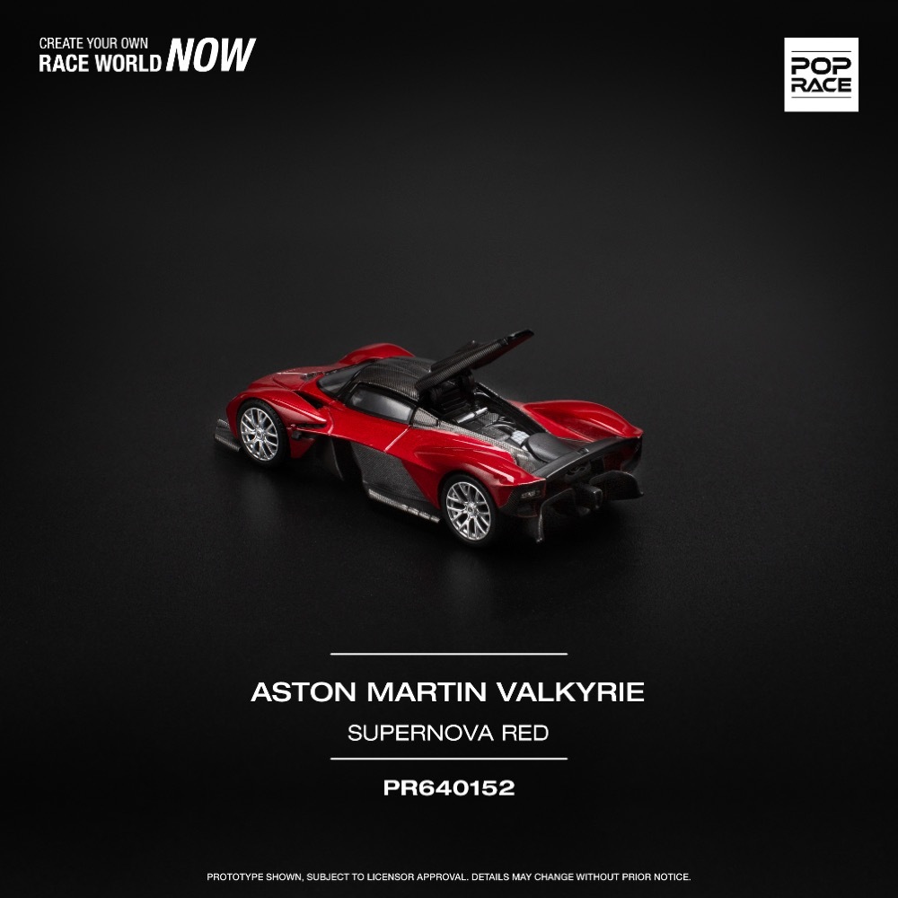 POPRACE 1/64 ASTON MARTIN VALKYRIE SUPERNOVA RED