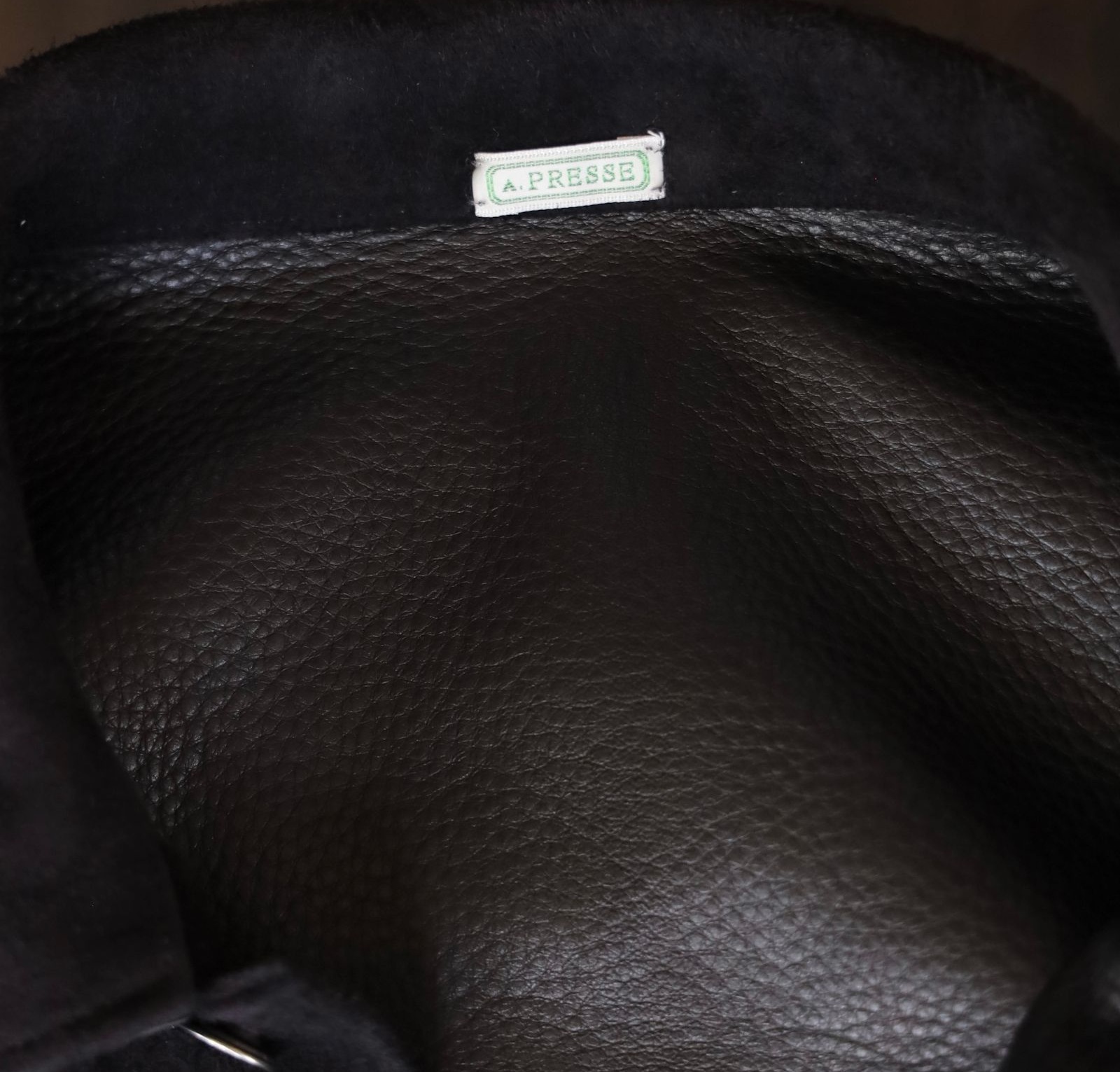 10/8 RE-STOCK: A.PRESSE 2025 1ST TYPE SUEDE LEATHER JACKET - BLACK PRE ORDER ITEM (預訂中)