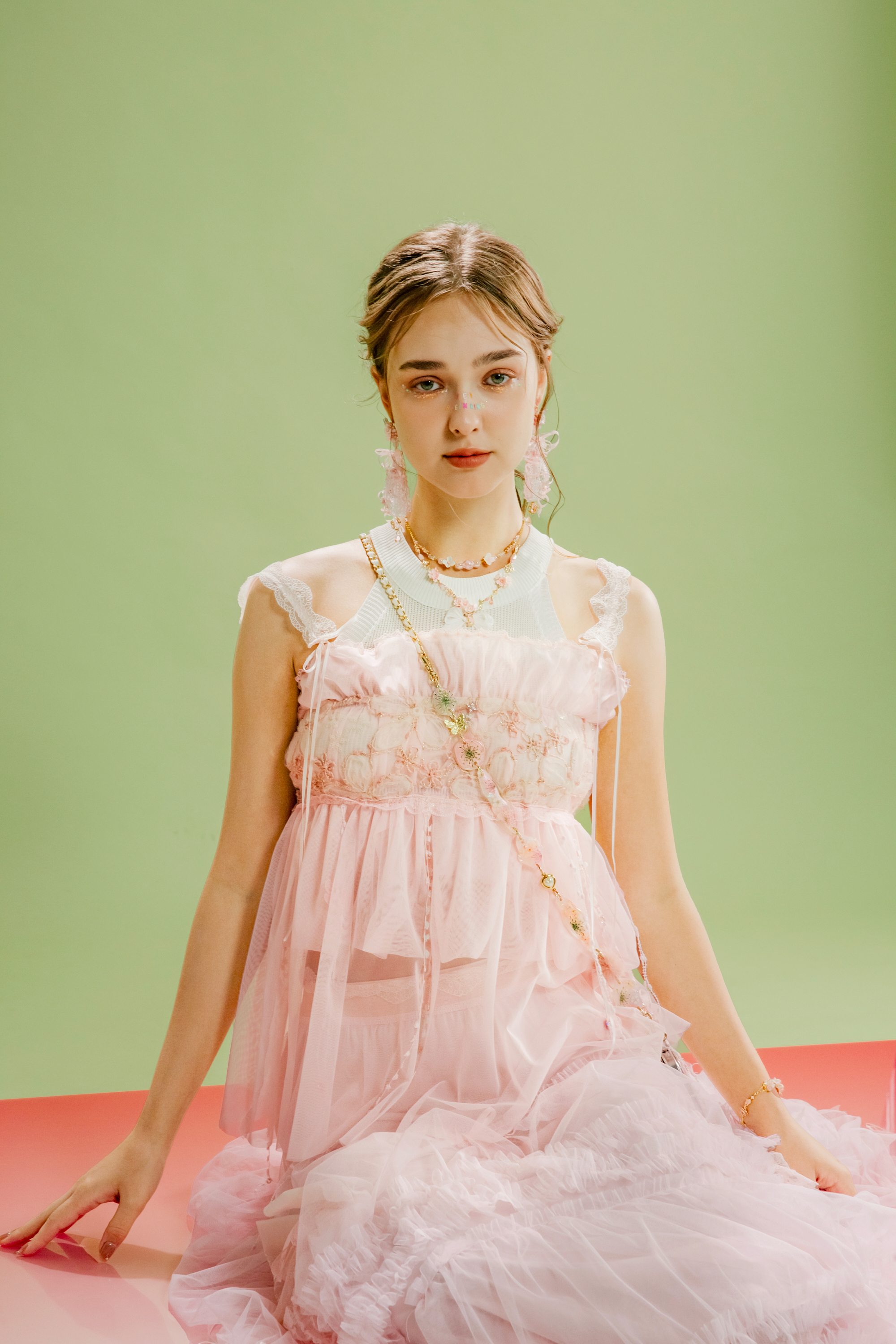 Celestial Dust Embroidered Convertible Camisole