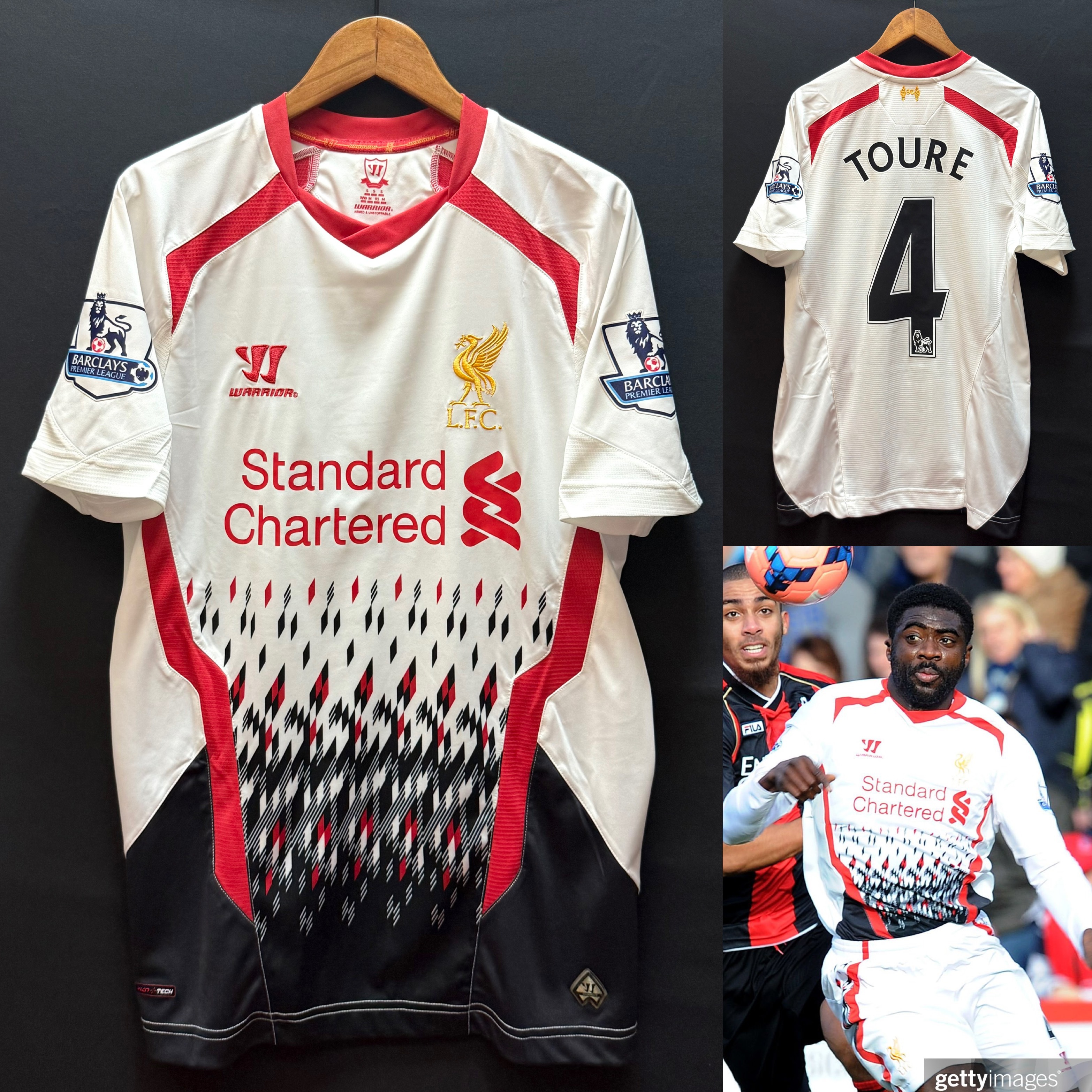 Liverpool 2013-2014 New Balance Away Shirt #4 TOURE