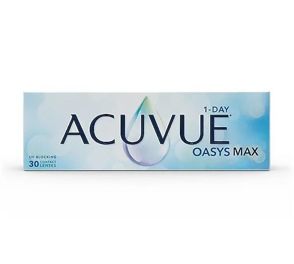 ACUVUE Oasys MAX 1 Day｜日拋透明矽水凝膠隱形眼鏡｜每盒30片