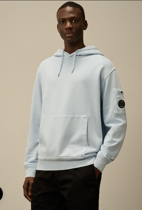 C.P. Company  C.P. Company Cotton Twill Wool Resistant Dye Hooded Lens Sweatshirt    JUN25