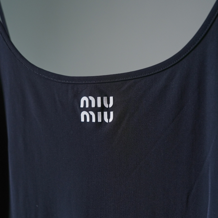 Miu Miu 黑色細肩帶洋裝