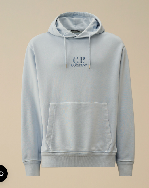 C.P. Company   cotton fleece hooded logo sweatshirt    JUN25