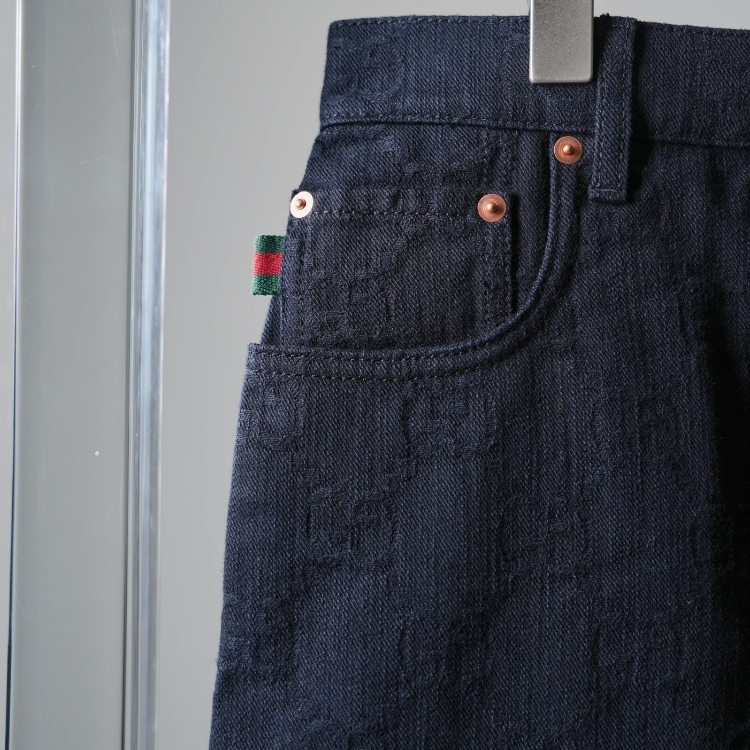 Gucci深藍色牛仔長褲