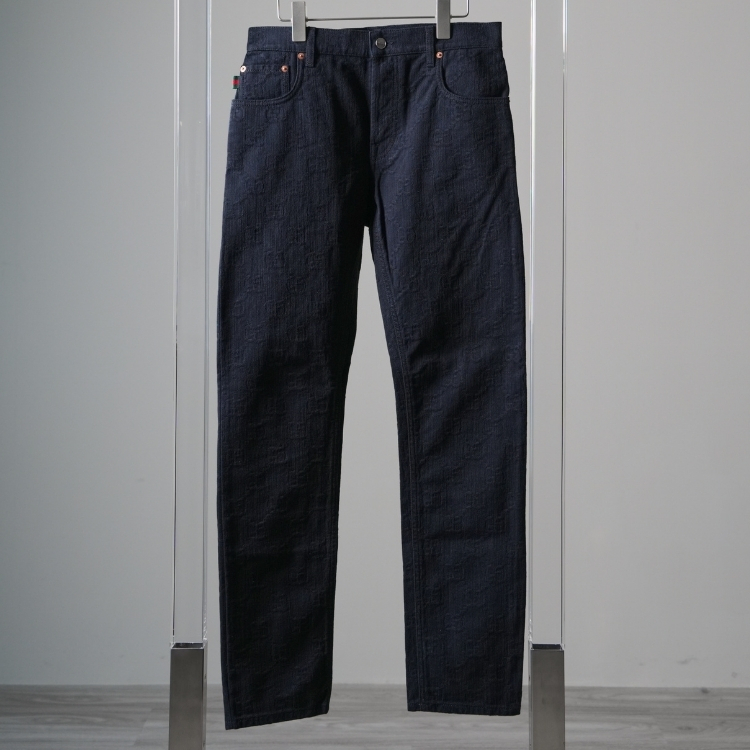 Gucci深藍色牛仔長褲