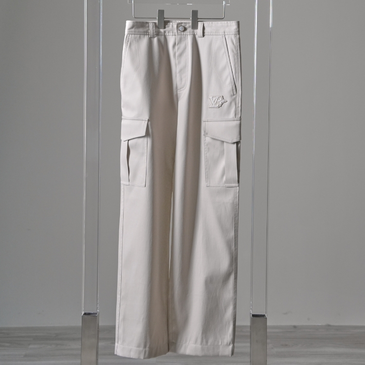 LV米白色工裝長褲 44號