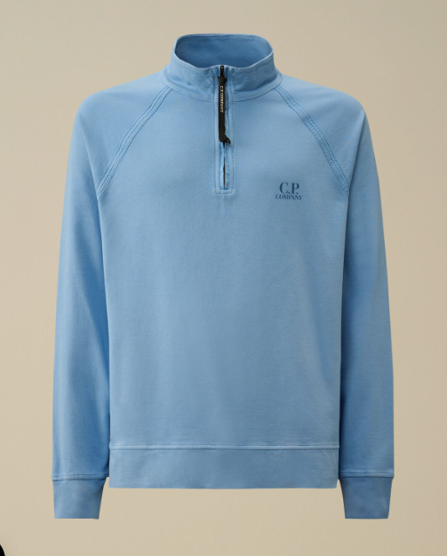 C.P. Company  Fleece Half Zip Logo Sweatshirt    JUN25