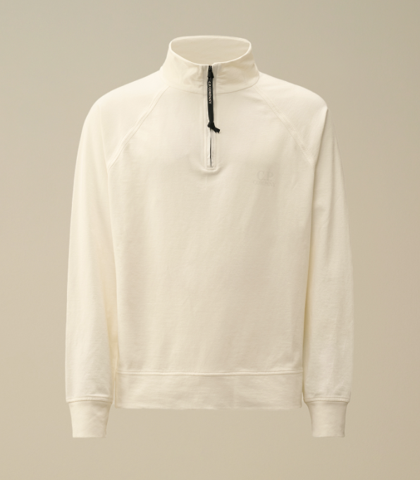 C.P. Company  Fleece Half Zip Logo Sweatshirt    JUN25