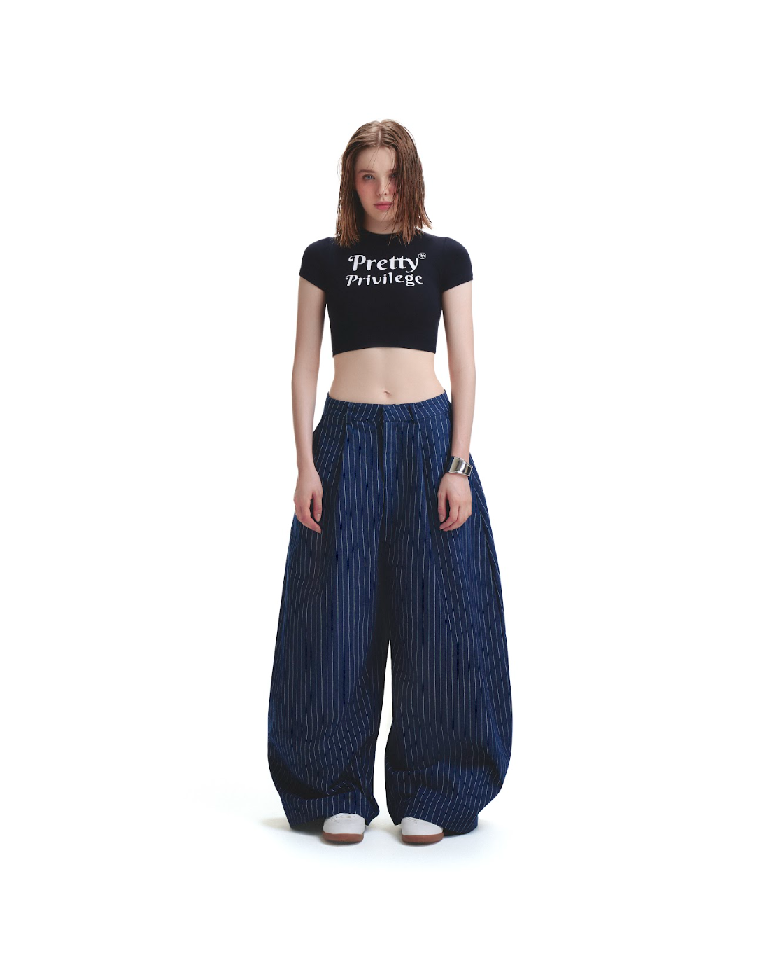 PUSH PUSH PP STRIPES PANTS Navy