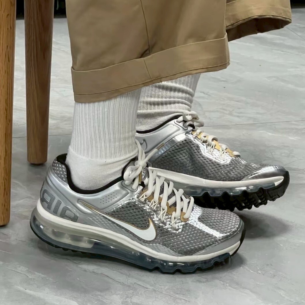 Nike Air Max 2013 Metallic Silver Gold 金銀灰 緩震 氣墊 運動鞋