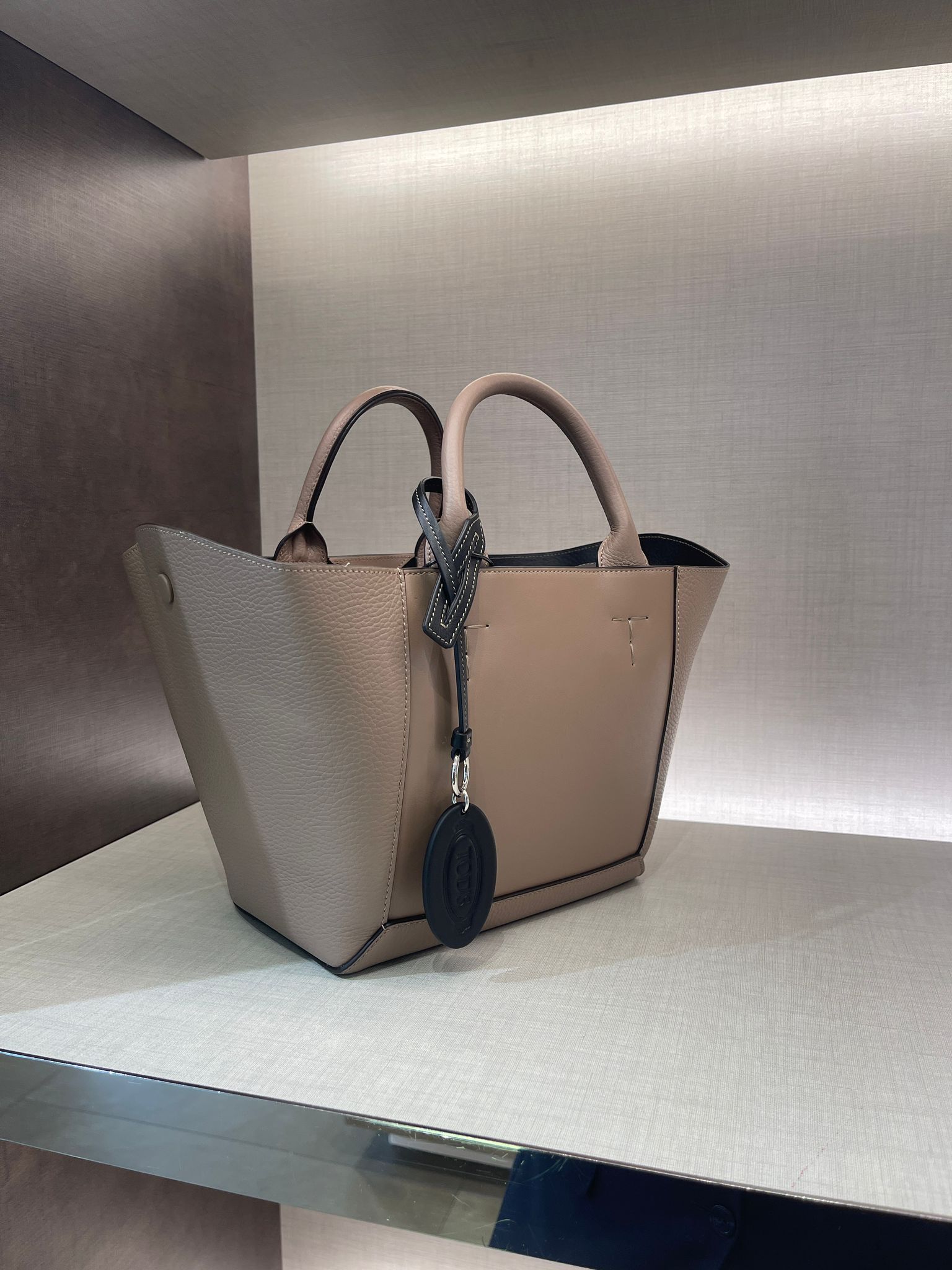 Tods Bag CLN Shopping Piccola tote bag Taupe