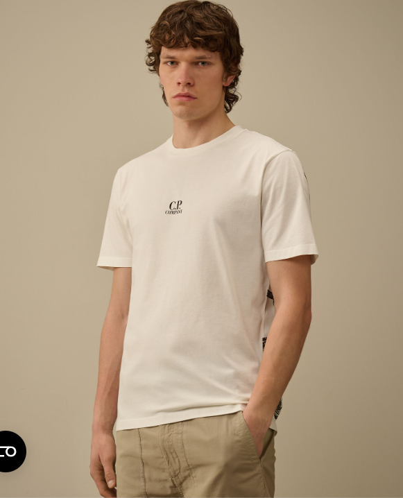 C.P. Company  24/1 Jersey Artwork Logo T 恤   JUN25