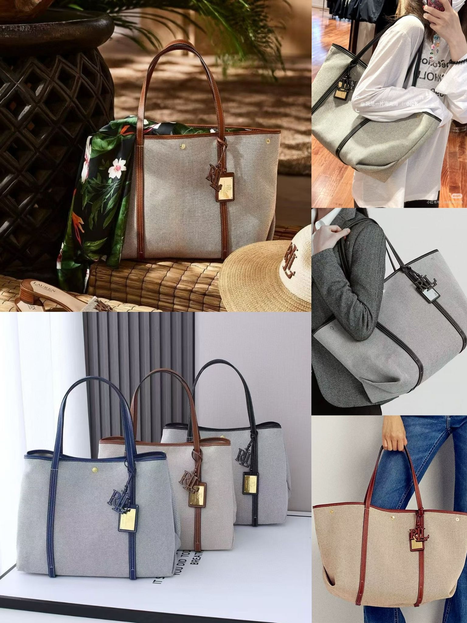Lauren Ralph Lauren Emerie 特大托特包