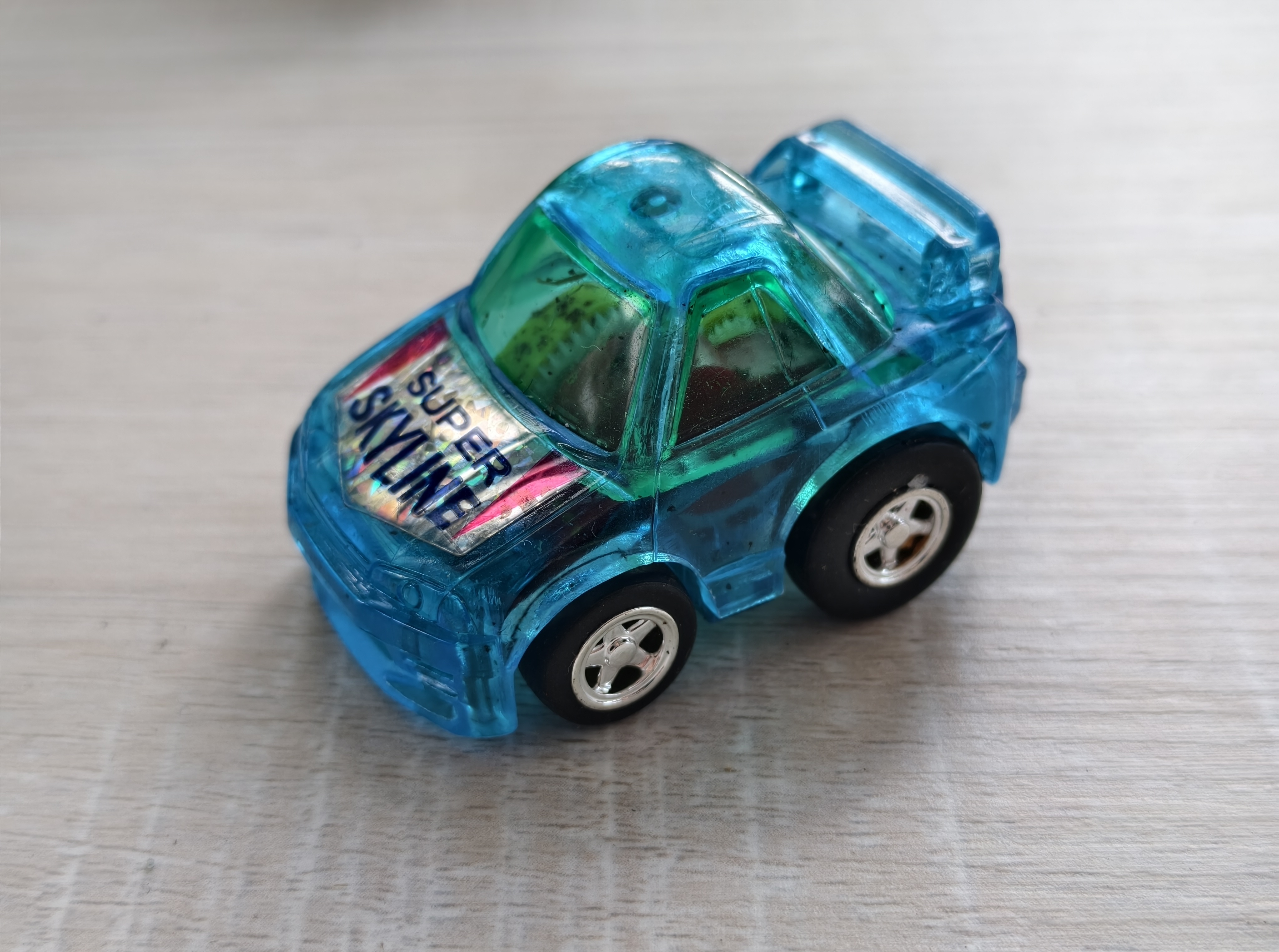 CHORO Q NISSAN SKYLINE GT-R R32 CLEAR BODY BLUE