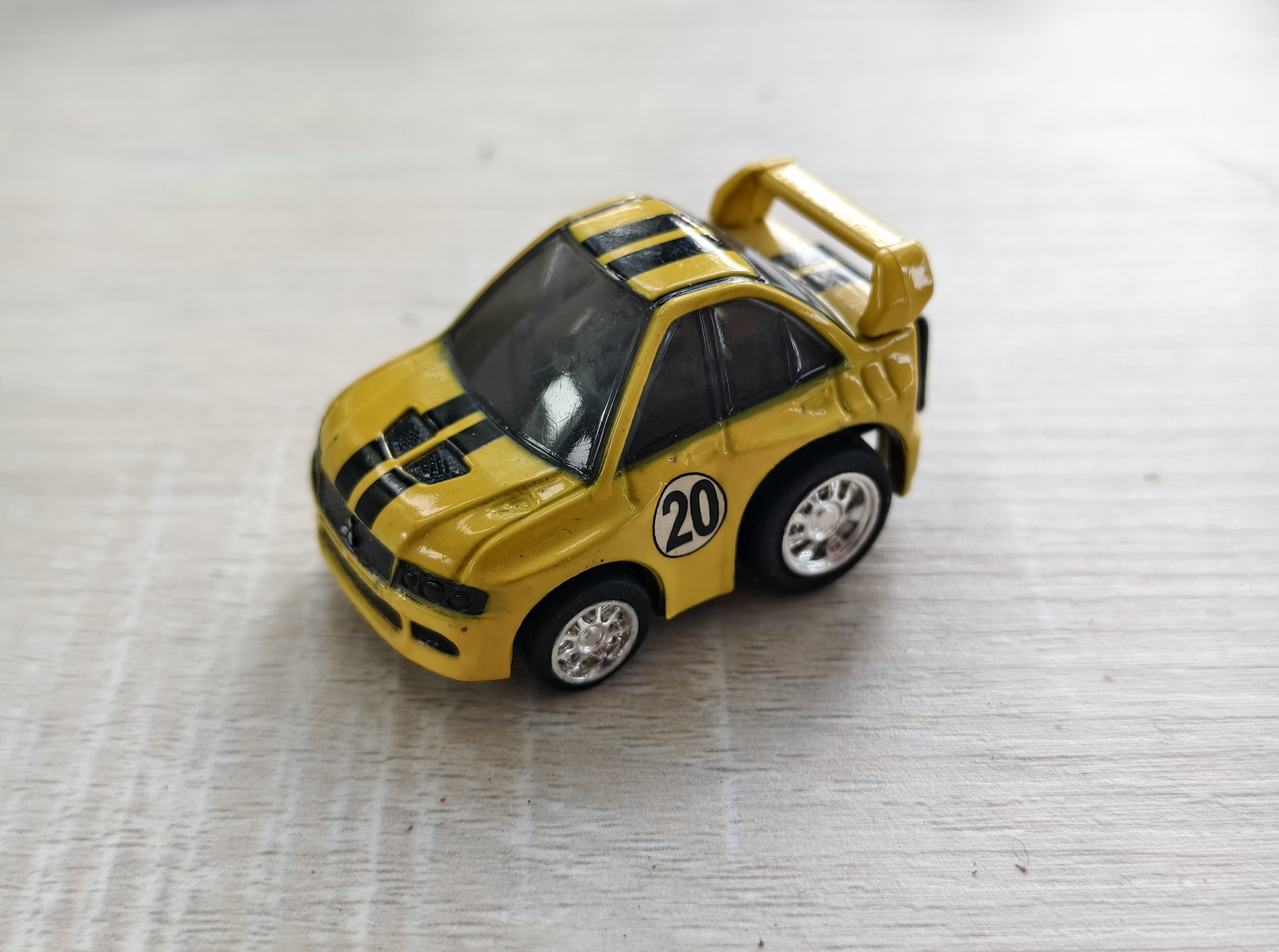 CHORO Q CHIBIKKO MITSUBISHI LANCER EVOLUTION YELLOW
