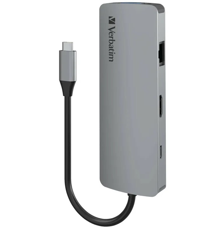 Verbatim 8-in-1 Type C Hub (Grey) 66911