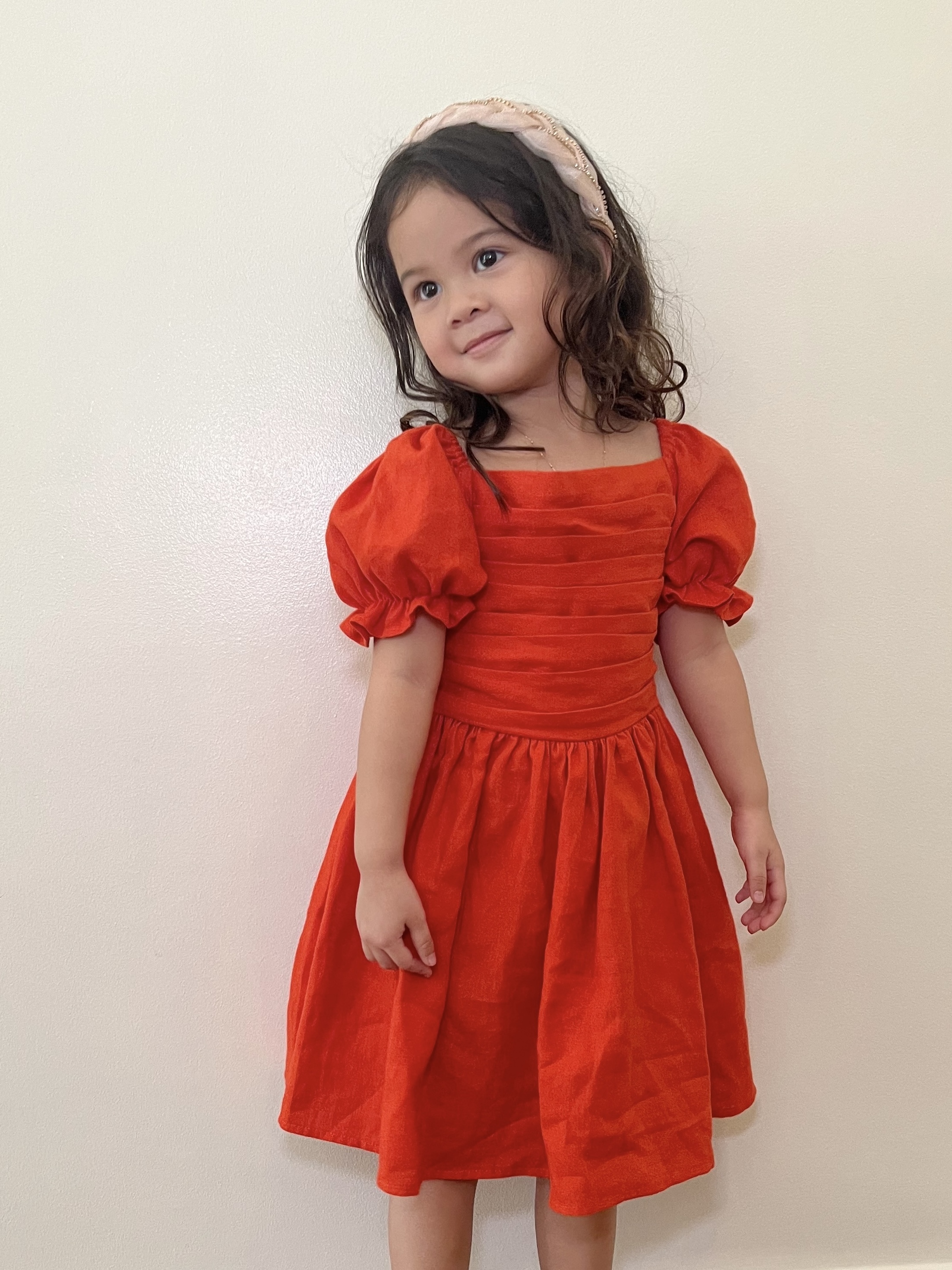 Bella Linen Dress - Red (Special Release)