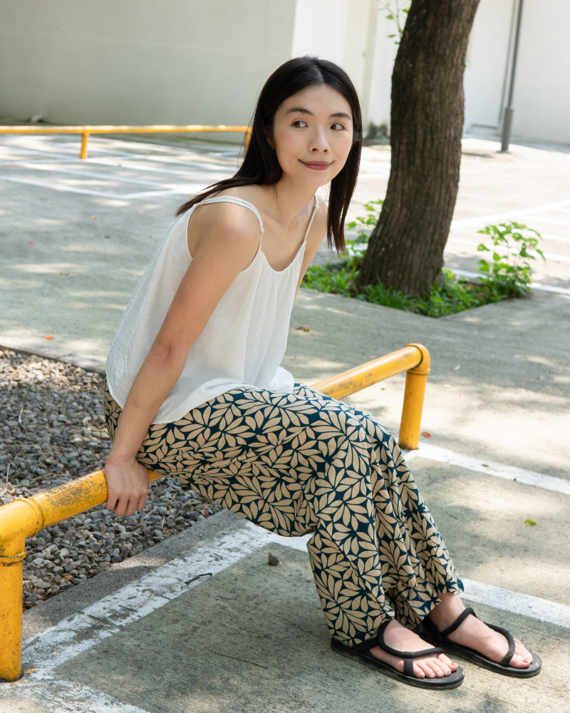 印度蓋染工藝親膚純棉 長褲 - 月桂