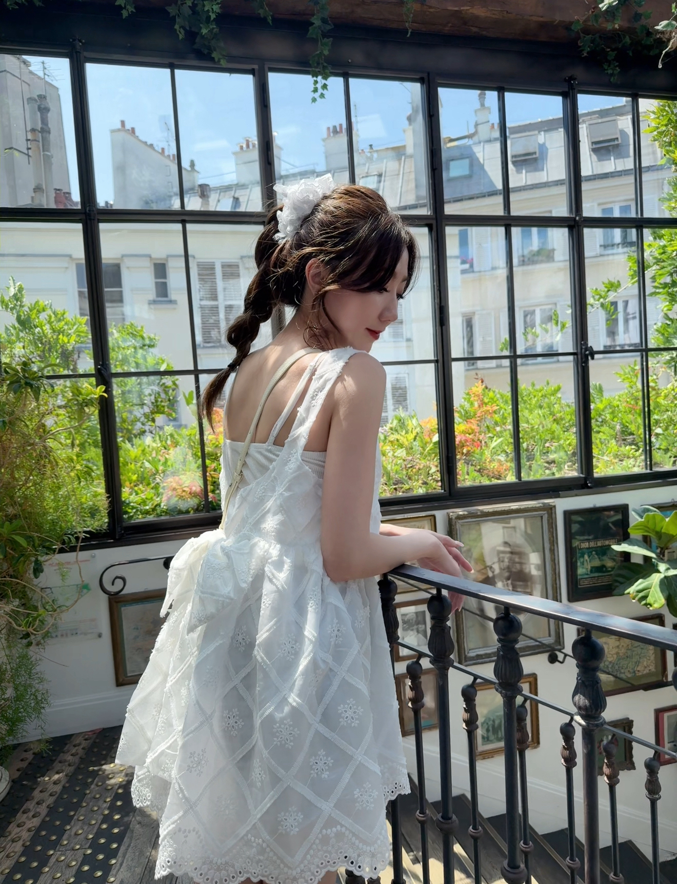 *BJ2 MADE SERIES* 天絲質～ THE FRENCHIE EMBROIDERY BACK RIBBON 🎀 TENCEL TOP x OPS LIVE 0628