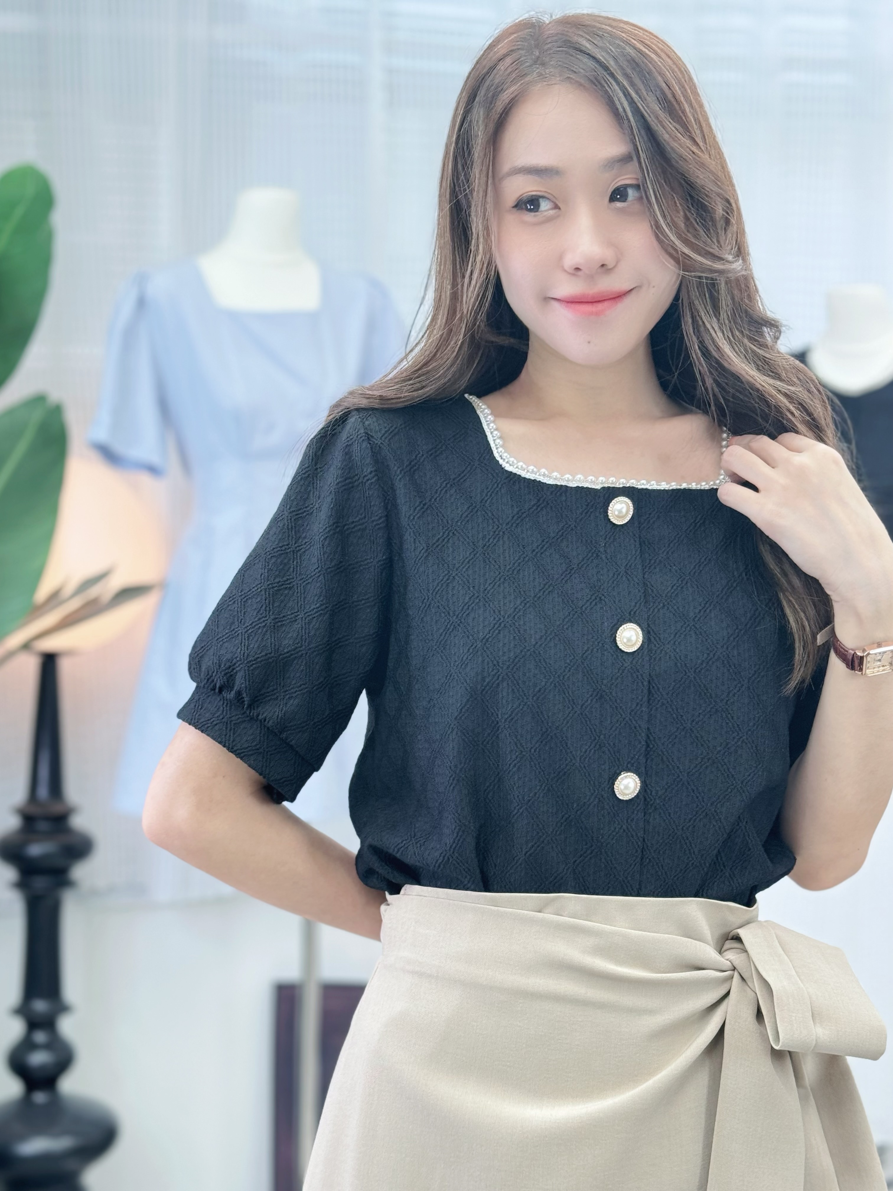 TOP#7510🤍宮廷菱格珍珠框框