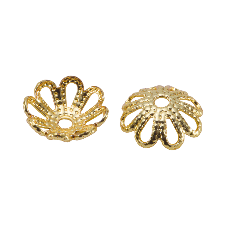 八瓣簍空｜K金｜花托