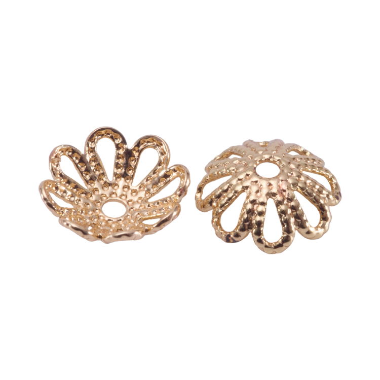 八瓣簍空｜K金｜花托