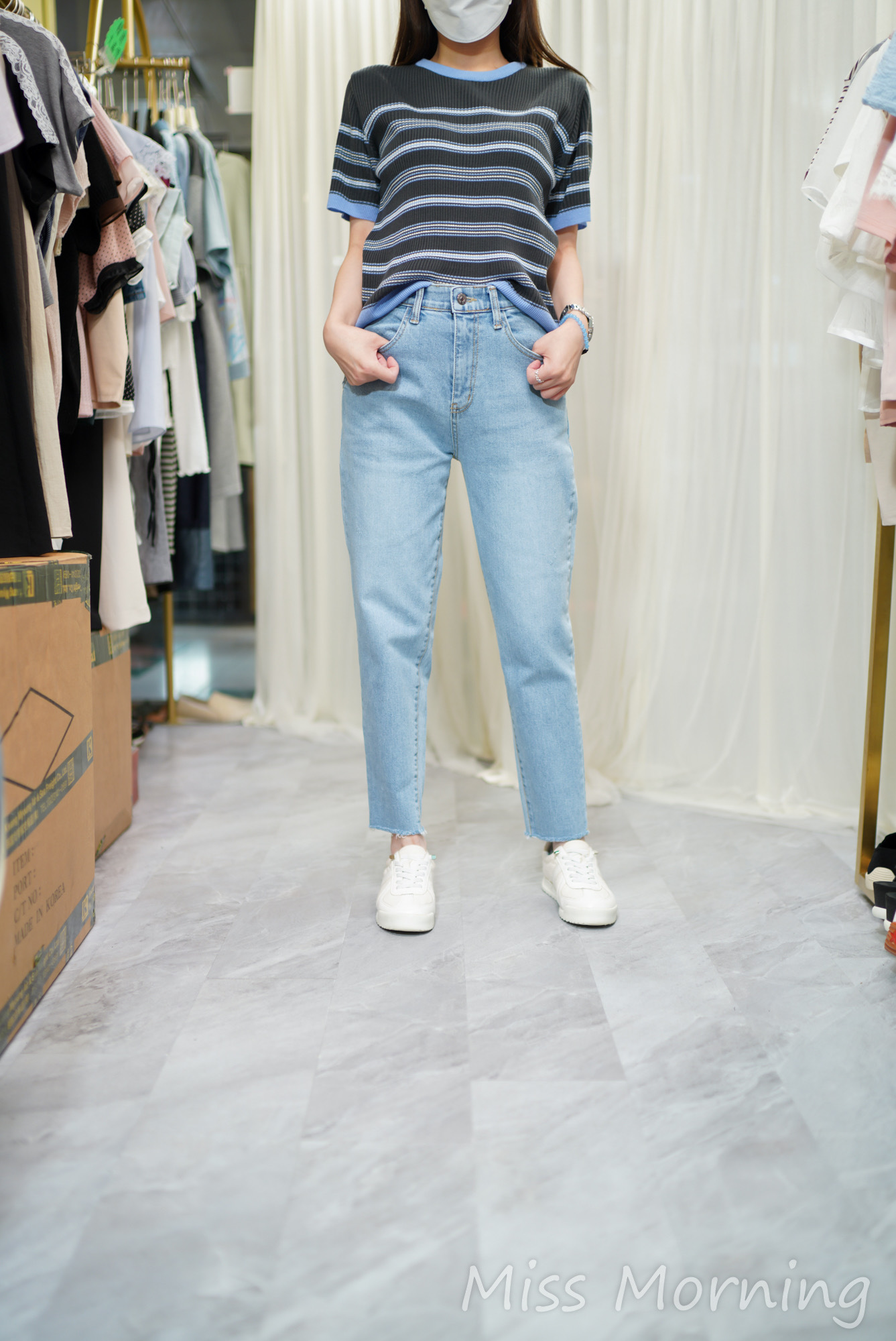 彈彈彈混色線衫(14684)